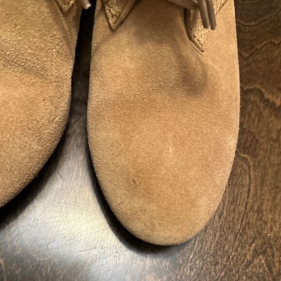 Nine West Joeyo Size 7 Wedge Tan Booties - Picture 6 of 8